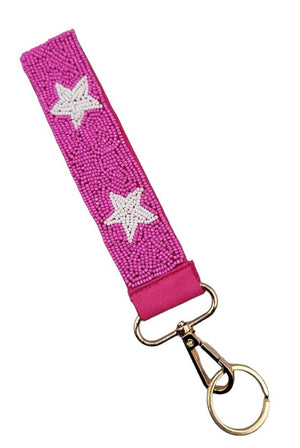 Star Beaded Keychain - 5 Colors