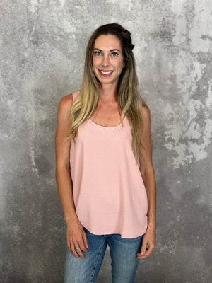 The Alexis Airflow Tank - Blush (Small - 2X)