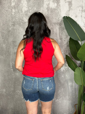 The Alisha Tank - Red (Small - 3X) RESTOCK