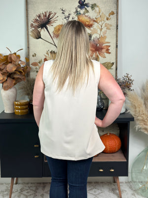 The Valerie Vest - Ivory (Small - 3X) - FINAL SALE