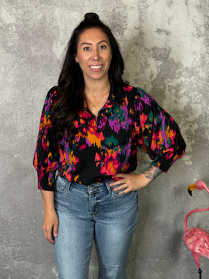 Bright Abstract Blouse