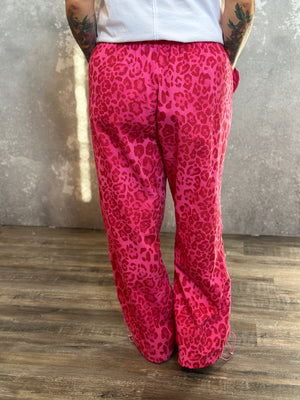 Pink Leopard Jogger Pants (Small - 3X)