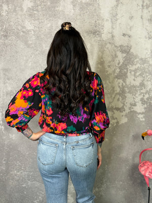 Bright Abstract Blouse