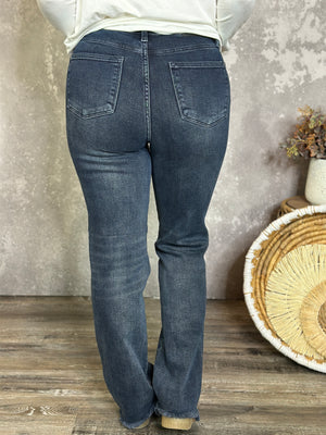 Judy Blue Straight Leg Button Fly Jean (sizes 24-24W)