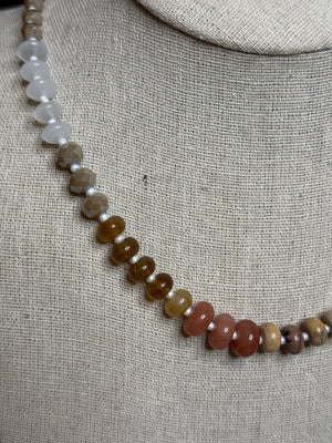 Multi Beaded Coastal Necklace