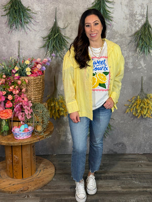 Lemon Lace Blouse