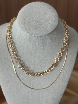 Double Chain Mix Match Necklace