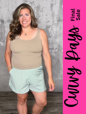 Sage Athletic Shorts - FINAL SALE