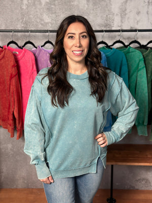 Vintage Vibes Crewneck - Ash Blue (Small - 3X)