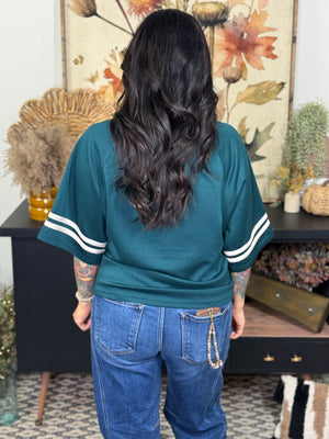 Striped Sleeve Top