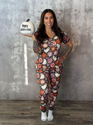 Buttery Shirley Lounge Sets - Charcoal Ghosts - (Small - 3X) FINAL SALE