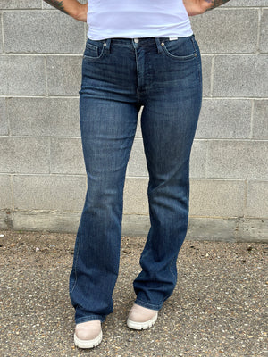 Judy Blue Straight Leg Tummy Control Dark Wash Work it Jean (sizes 0/24-24W) - BESTSELLER
