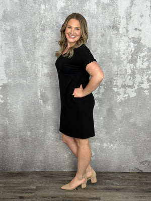 Rolled Sleeve Taylor Dress (Small - 3X)