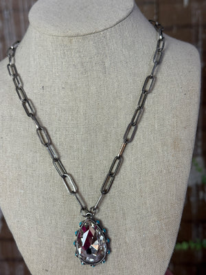 Chunky Charm with Turquoise Accents