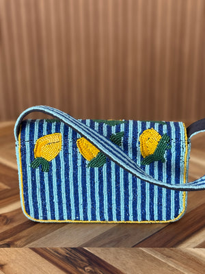 Bead Bag Clutch - Lemon