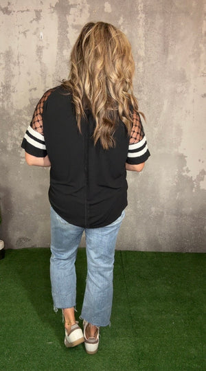 Varsity Lace Insert Tee