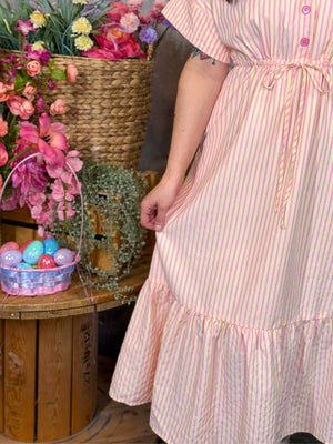 Pink Lemonade Stripe Dress