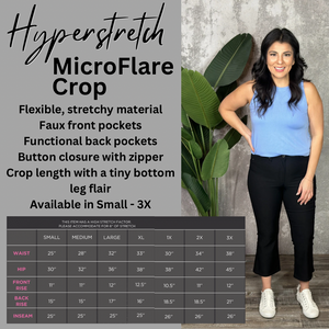 Hyperstretch Micro Flare Crop Pant - Pink (Small - 3X)