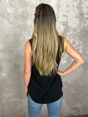 The Alexis Airflow Tank - Black (Small - 2X)