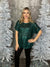 Frosty Morning Sequin Shift Top - Evergreen (Small - 3X) FINAL SALE