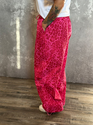 Pink Leopard Jogger Pants (Small - 3X)