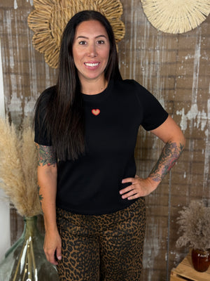 Heart Keyhole Tee - (Small - 3X)