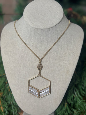 Long beaded Layering Necklace