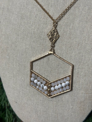 Long beaded Layering Necklace