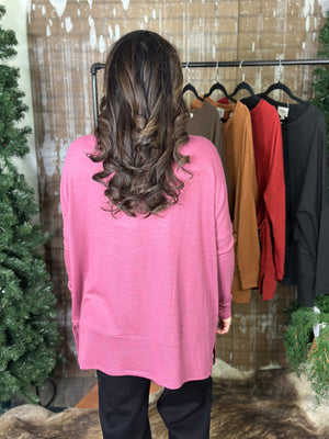 DOORCRASHER - Pocket Tunic Top - Rose (Small - 3X) - FINAL SALE