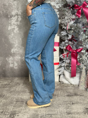 Studded Straight Leg Jean (Sizes 0 - 20) - FINAL SALE