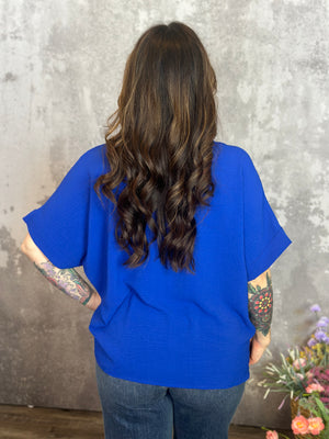Short Sleeve Airflow Top - Blue (Small - 2X)