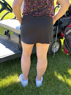 The Bailey Skort - Black (Small - 3X)