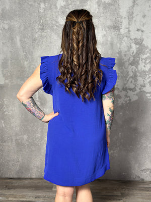 The Rebecca Dress - Blue (Small - 3X)