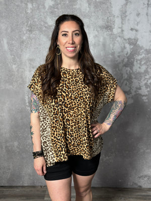 Two Tone Leopard Tee