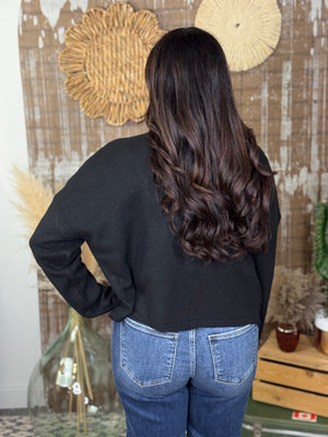 The Bailey Button Cardigan - Black