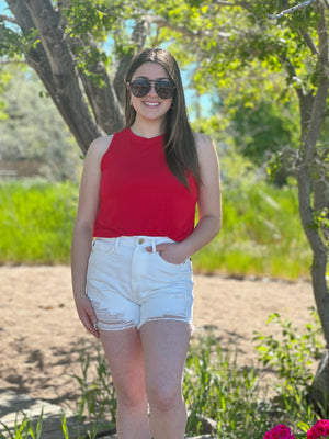 The Alisha Tank - Red (Small - 3X) RESTOCK