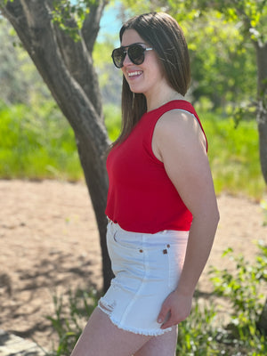 The Alisha Tank - Red (Small - 3X) RESTOCK
