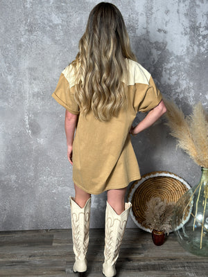 Embroidered Wild West Rodeo Tshirt Dress