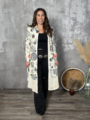 Tattooed Rock and Roll Jacket/Dress with Lace