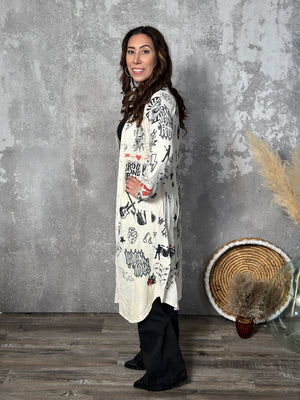 Tattooed Rock and Roll Jacket/Dress with Lace