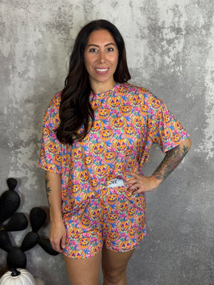 Pumpkin Boxer PJ Set - (Small - 3X)