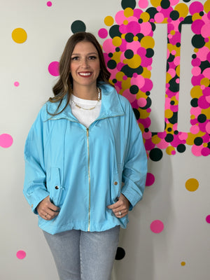 The Aria Spring Jacket - Blue (Small - 3X)