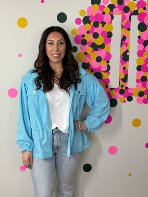 The Luna Spring Jacket - Blue (Small - 3X)
