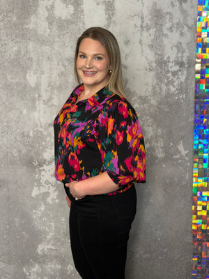 Bright Abstract Blouse