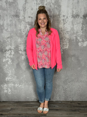 The Bentley Blazer - Neon Pink (Small - 3X) - FINAL SALE