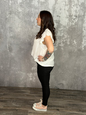 Hyperstretch Skinny Mid rise Pant - Black (Small - 3X)