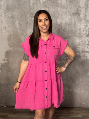 The Scarlett Dress - Pink (Small - 2X)