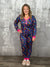 Buttery Shirley Jogger Lounge Set - Colorful Hearts (XS - 3X)