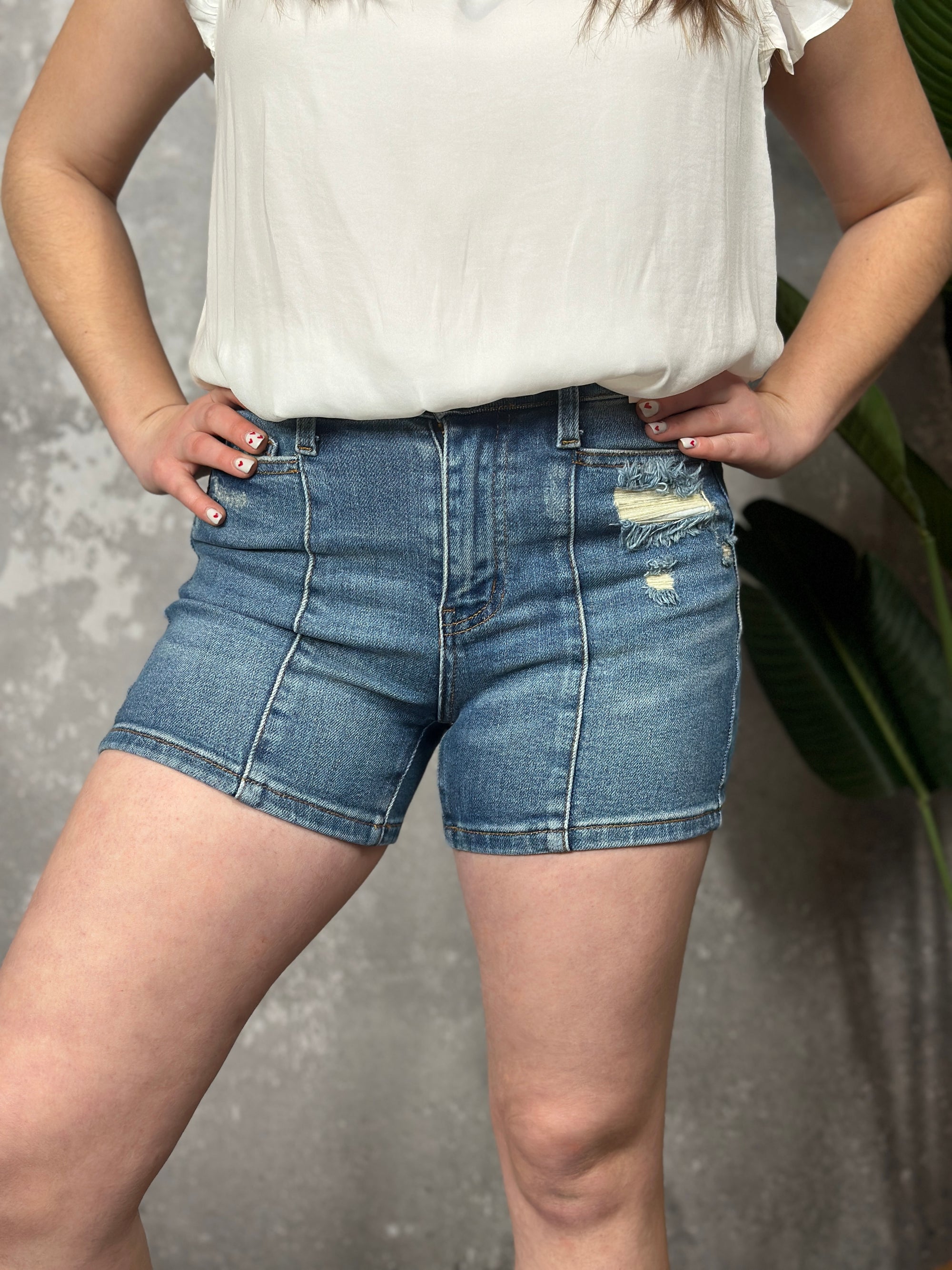 Judy Blue Front Seam Shorts (XS - XL)