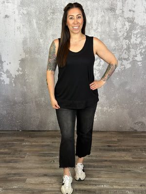 The MicroRibbed Tank - Black (Small - 3X)